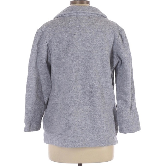 Rachel Zoe Gray Wool Blazer Jacket Medium - Picture 2 of 6